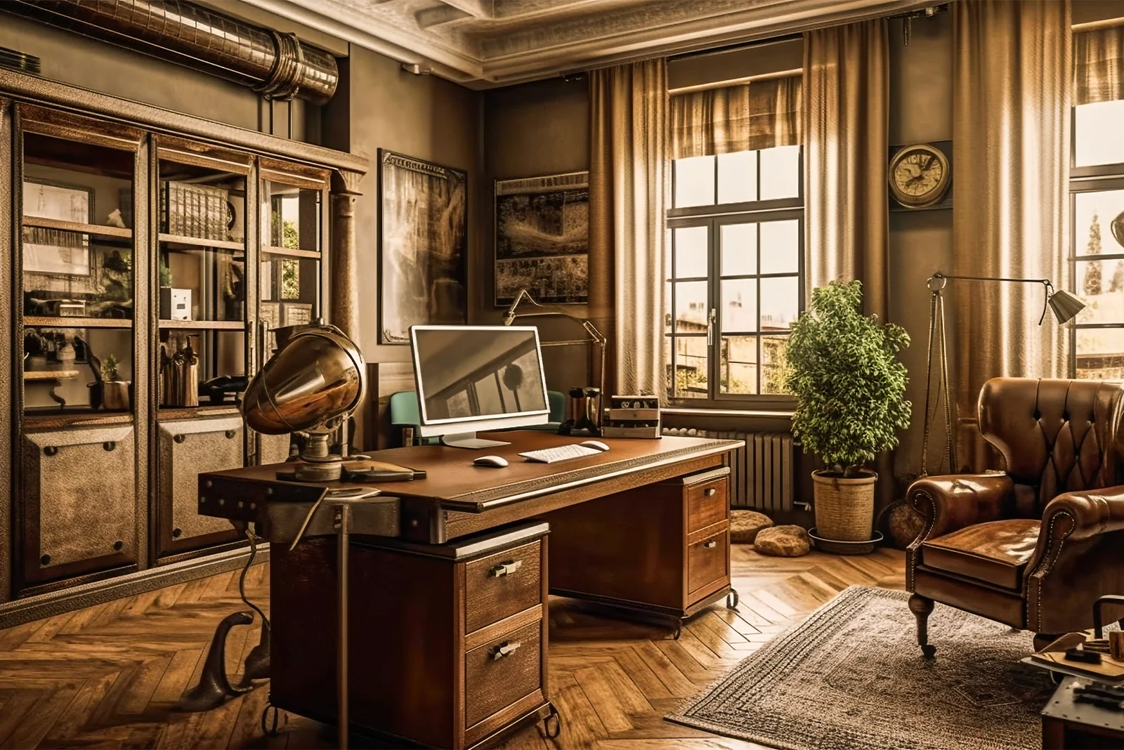 Rénovation intérieure classique d’un bureau à domicile à Montpellier Rénovation intérieure classique d’un bureau à domicile à Montpellier